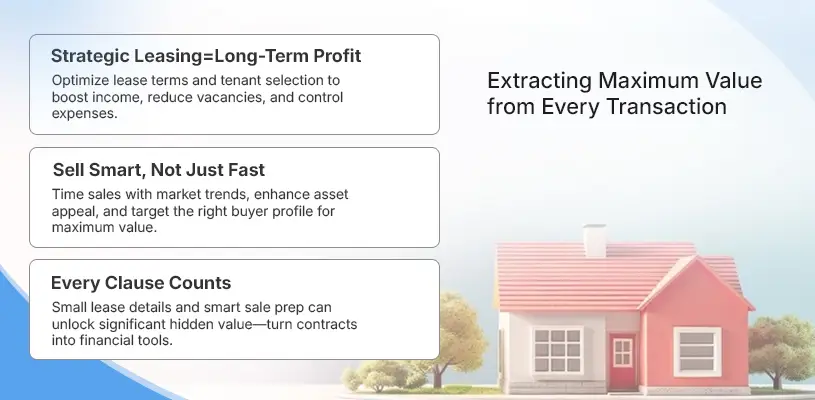 How to Optimize Real Estate Asset Management for Maximum ROI 120 Lease & Sale Optimization: Extracting Maximum Value from Every Transaction - real estate asset management - Ahmad Khalaf
