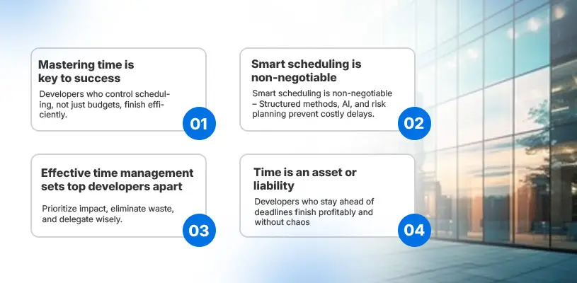 How to Master Project Scheduling and Time Management in Real Estate Development 14 Conclusion: The Developers Who Win Are the Ones Who Master Time-Project Scheduling and Time Management in Real Estate Development-Ahmad Khalaf